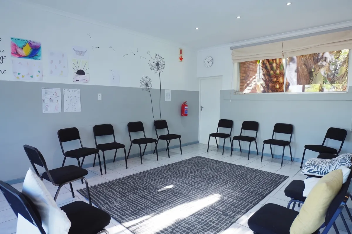De ruimte voor groepstherapie bij Imani